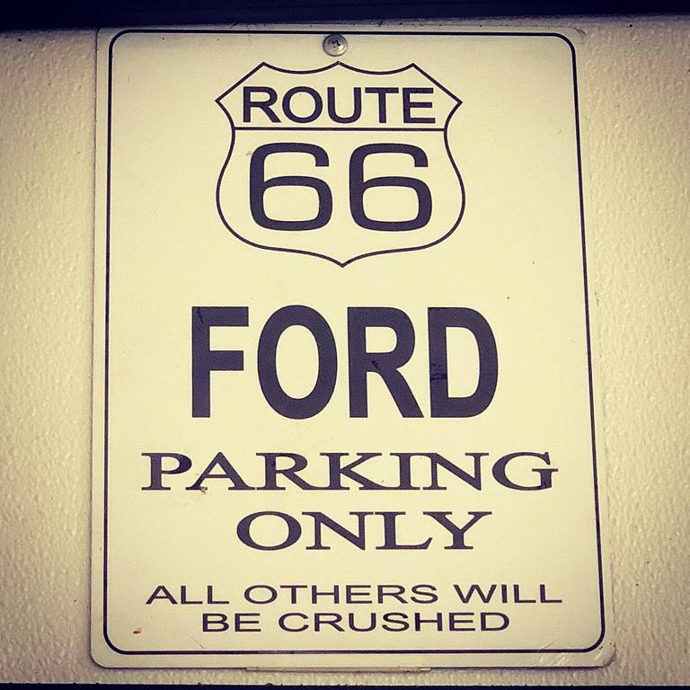 Route 66 Ford Parking Only