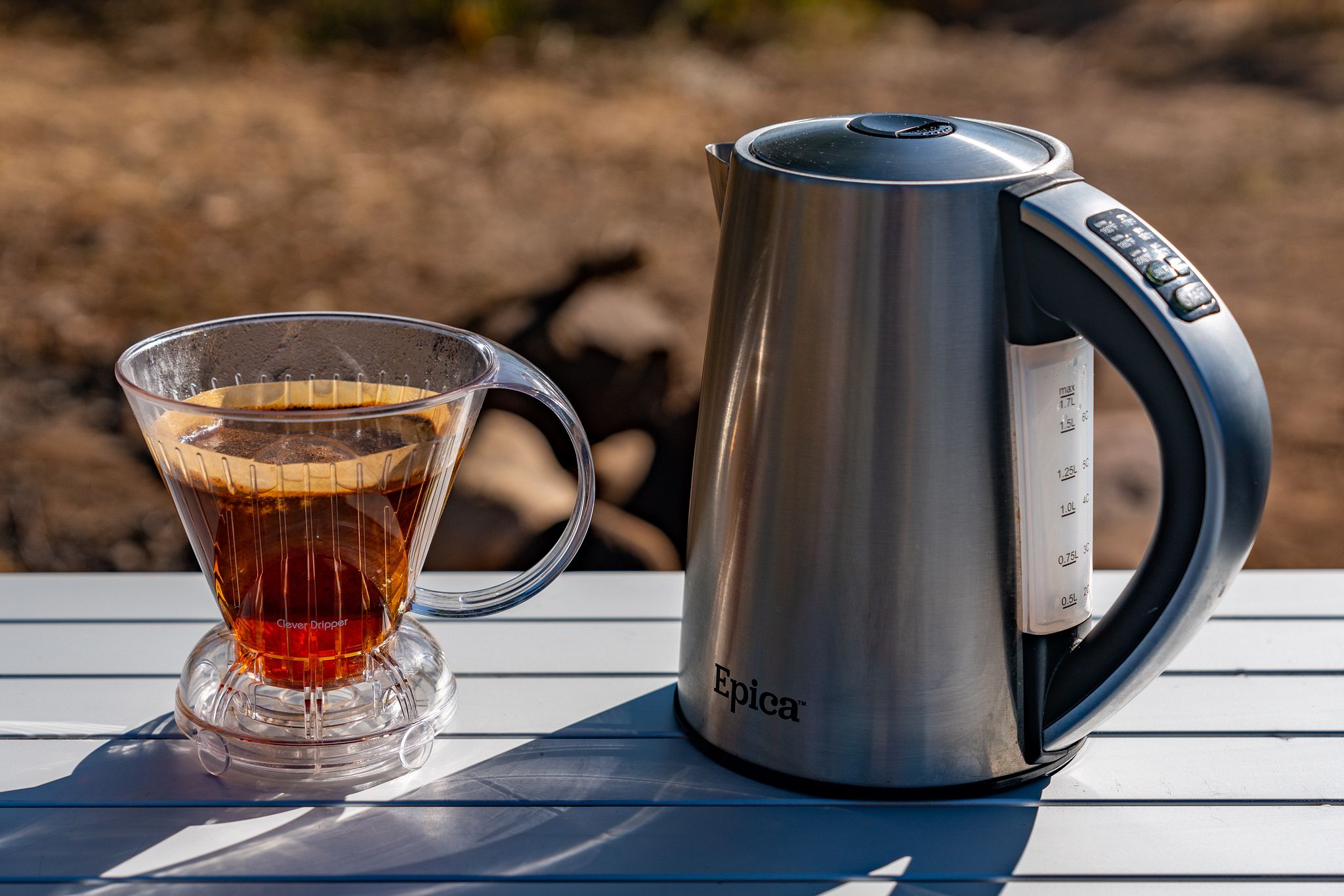 Epica Stainless Steel Electric Kettle Coffee Hot Water Maker